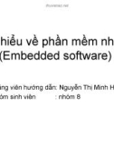 Tìm hiểu về phần mềm nhúng(Embedded software)