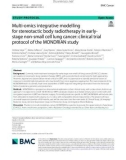 Multi-omics integrative modelling for stereotactic body radiotherapy in early-stage non-small cell lung cancer: Clinical trial protocol of the MONDRIAN study