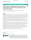 Determinants of late-stage cervical cancer presentation in Ethiopia: A systematic review and meta-analysis