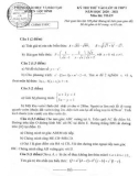 Đề thi thử vào lớp 10 THPT môn Toán năm học 2020-2021 – Phòng Giáo dục và Đào tạp Lộc Bình (Đề chính thức)