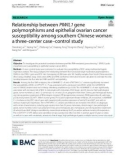 Relationship between PIWIL1 gene polymorphisms and epithelial ovarian cancer susceptibility among southern Chinese woman: A three-center case–control study