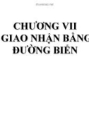 GIAO NHẬN BẰNG ĐƯỜNG BIỂN