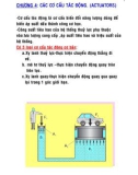 CHƯƠNG 4 CÁC CƠ CẤU TÁC ĐỘNG. (ACTUATORS)