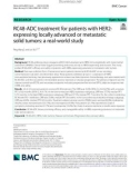 RC48-ADC treatment for patients with HER2- expressing locally advanced or metastatic solid tumors: A real-world study