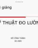 Bài giảng về Kỹ thuật đo lường