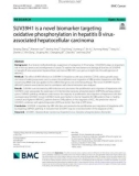 SUV39H1 is a novel biomarker targeting oxidative phosphorylation in hepatitis B virus-associated hepatocellular carcinoma