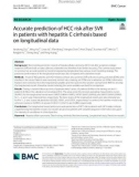 Accurate prediction of HCC risk after SVR in patients with hepatitis C cirrhosis based on longitudinal data