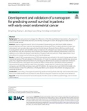 Development and validation of a nomogram for predicting overall survival in patients with early-onset endometrial cancer