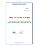 Sáng kiến kinh nghiệm THCS: Giáo dục kĩ năng sống cho học sinh thông qua hoạt động ngoài giờ lên lớp