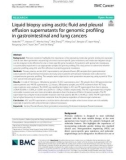 Liquid biopsy using ascitic fluid and pleural efusion supernatants for genomic profiling in gastrointestinal and lung cancers