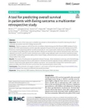 A tool for predicting overall survival in patients with Ewing sarcoma: A multicenter retrospective study