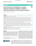 Construction and validation of a gene signature related to bladder urothelial carcinoma based on immune gene analysis