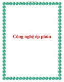 Giáo trình: Công nghệ ép phun