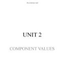 Bài giảng Tiếng Anh chuyên ngành Viễn thông - Unit 2 (part 1): Component values