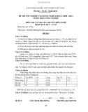 Đề tốt nghiệp CĐ nghề khóa 2 Điện công nghiệp (2008-2011) - Mã: ĐCN - LT 47 - Phần lý thuyết (kèm Đ.án)