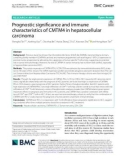 Prognostic significance and immune characteristics of CMTM4 in hepatocellular carcinoma