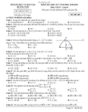 Đề kiểm tra HK1 môn Toán lớp 10 năm 2018-2019 - Sở GD&ĐT Quảng Nam - Mã đề 108