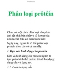 Phân loại prôtêin