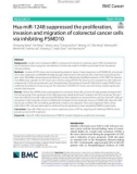 Hsa-miR-1248 suppressed the proliferation, invasion and migration of colorectal cancer cells via inhibiting PSMD10