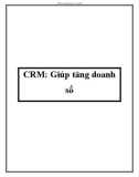 CRM: Giúp tăng doanh số