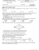 Đề thi học kì 1 môn Toán 11 năm 2019-2020 có đáp án - Trường THPT Dương Quảng Hàm