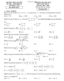 Đề thi học kì 2 môn Toán 11 năm 2019-2020 có đáp án - Trường THPT chuyên Hà Nội - Amsterdam