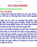 CƠ HỌC ỨNG DỤNG - PHẦN 2 ĐỘNG HỌC - CHƯƠNG 5 CƠ CẤU PHẲNG