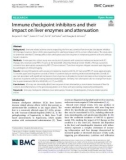 Immune checkpoint inhibitors and their impact on liver enzymes and attenuation