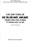 Các bài toán về giá trị nhỏ nhất, lớn nhất trong hình học phẳng