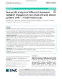 Real-world analysis of different intracranial radiation therapies in non-small cell lung cancer patients with 1–4 brain metastases