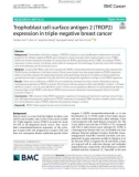 Trophoblast cell-surface antigen 2 (TROP2) expression in triple-negative breast cancer