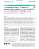 Comprehensive analysis of alternative polyadenylation regulators concerning CD276 and immune infiltration in bladder cancer