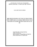 Sáng kiến kinh nghiệm Mầm non: Biện pháp giáo dục kỹ năng tự bảo vệ bản thân thông qua các hoạt động hàng ngày cho trẻ 4-5 tuổi B5 trường Mầm non Xuân Du