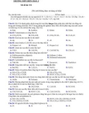 Đề thi thử tốt nghiệp THPT môn Hóa năm 2022 có đáp án - Sở GD&ĐT Nghệ An (Mã đề 223)