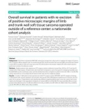 Overall survival in patients with re-excision of positive microscopic margins of limb and trunk wall soft tissue sarcoma operated outside of a reference center: A nationwide cohort analysis