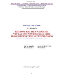 Sáng kiến kinh nghiệm THPT: Hệ thống kiến thức và đổi mới việc dạy học phần điện xoay chiều trong chương trình Vật lý phổ thông