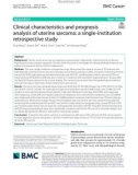 Clinical characteristics and prognosis analysis of uterine sarcoma: A single-institution retrospective study