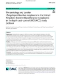 The aetiology and burden of myeloproliferative neoplasms in the United Kingdom: The MyelOproliferative neoplasmS: An In-depth case-control (MOSAICC) study protocol