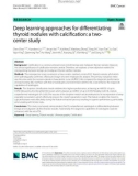 Deep learning approaches for differentiating thyroid nodules with calcification: A two-center study