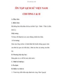 Giáo án Lịch sử lớp 7 : Tên bài dạy : ÔN TẬP LỊCH SỬ VIỆT NAM CHƯƠNG I & II
