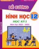 Đề cương Hình học học kì 1 lớp 12 năm 2022-2023 (Quyển 2) - Nguyễn Văn Hoàng