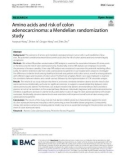 Amino acids and risk of colon adenocarcinoma: A Mendelian randomization study