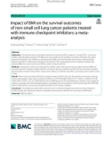 Impact of BMI on the survival outcomes of non-small cell lung cancer patients treated with immune checkpoint inhibitors: A meta-analysis