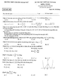 Đề thi thử THPTQG năm 2018 môn Toán - Trường THPT Chuyên Ngoại ngữ - Mã đề 209