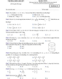Đề thi thử THPTQG năm 2018 lần 3 môn Toán - Trường Đại học Vinh - Mã đề 132