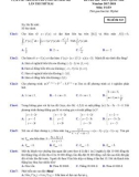 Đề thi thử THPTQG năm học 2017-2018 môn Toán - Trường THPT Chuyên Bắc Bộ - Mã đề 132