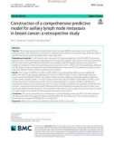 Construction of a comprehensive predictive model for axillary lymph node metastasis in breast cancer: A retrospective study