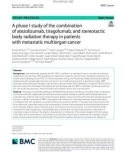 A phase I study of the combination of atezolizumab, tiragolumab, and stereotactic body radiation therapy in patients with metastatic multiorgan cancer