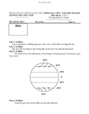 Đề KT 1 tiết Địa Lí 6 – THCS Thủy Phù 2012 – 2013 (kèm đáp án)