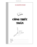 Công thức toán - Nguyễn Văn Huy